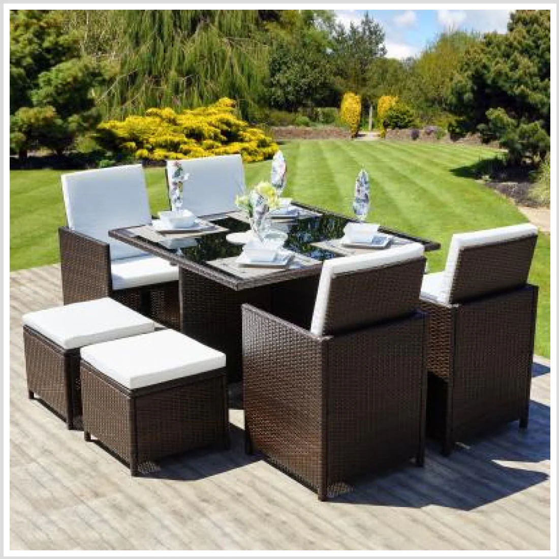 Rattan outdoor sunset sofa