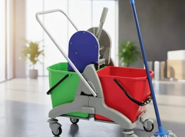 Greenway 50L (2X25) Double Mop Bucket Professional with Standard Wringer, Plastic